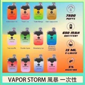 Vapor Storm風暴電子煙7500口（5%）一次性